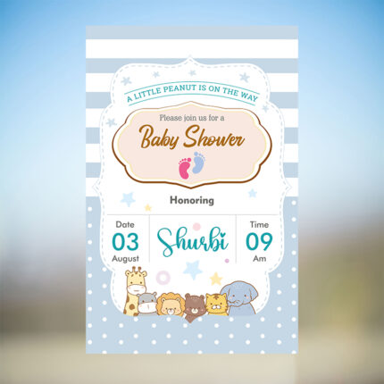 BSS2024015 Baby Shower Invitation Card
