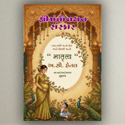 BSS2024022 Baby Shower Invitation Card