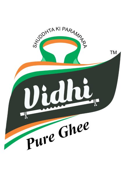 Vidhi Pure Ghee Logo – Traditional & Premium Dairy Brand Identity