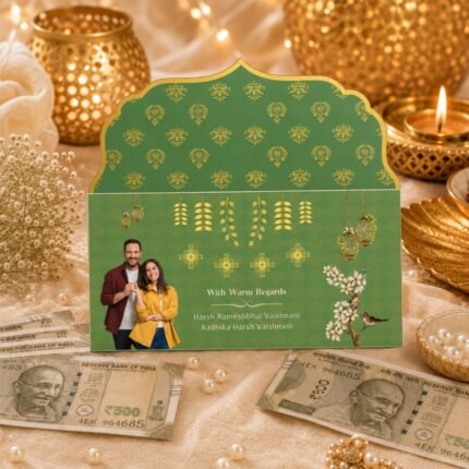 Premium Wedding Money Envelope | Designer Shagun Lifafa | Personalized Wedding Envelope